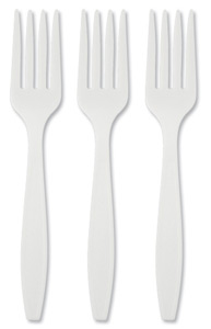 Plastic Fork 5" - Click Image to Close